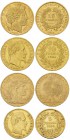 France, Lot of 4 AV coins 

 France . Lot of 3 AV 10 Francs 1851 A, 1866 BB and 1900 (3.17, 3.21 and 3.22 g), and AV 5 Francs 1860 A (1.58 g).

Ve...