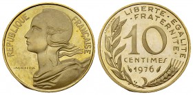 France, BR-AL 10 Centimes Lagriffoul 1976, Piéfort 

France, Cinquième république (1958-). BR-AL 10 Centimes Lagriffoul 1976 piéfort (20 mm, 5.93 g)...