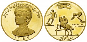 Iran AV Medal SH 1354 

Iran. Mohammed Reza Pahlavi (1941-1979). AV medal of 3 Pahlevi SH 1354 (1975) (39 mm, 25.07 g). Sporting achievements.

Pr...