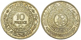 Morocco AR Essai of 10 Francs, extremely rare 

 Morocco. Mohammed V (1927-1961). AR Essai of 10 Francs n.d. (AH 1347 =1928) (28 mm, 10.02 g), Paris...