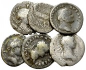 Lot of 6 Roman AR denarii 

Lot of six (6) Roman AR denarii. Two (2) Republican and four (4) Imperial denarii (Vespasianus (2), Titus and Trajanus)....