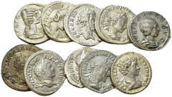 Lot of 10 Roman Imperial AR coins 

Lot of nine (9) Roman Imperial AR Denarii and one (1) AR Antoninianus.Includes Septimius Severus, Iulia Domna, C...