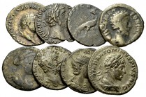 Lot of 8 Roman Imperial AR denarii 

Lot of 8 (eight) Roman Imperial AR Denarii: Titus, Antoninus Pius, Diva Faustina I, Divus Marcus Aurelius, Luci...