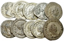 Lot of 10 Roman Imperial AR coins 

Lot of nine (9) Roman Imperial AR Denarii and one (1) AR Antoninianus.Includes Faustina, Septimius Severus, Iuli...