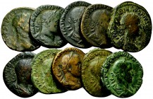 Lot of 10 Roman Imperial AE sestertii 

Lot of 10 (ten) Roman Imperial Sestertii, 3rd century AD: Severus Alexander, Maximinus I Thrax (2), Gordianu...
