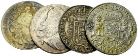 Lot of 4 AR coins 

Lot of 4 (four) AR coins:

Bavaria, Taler 1770
Hungary, Taler 1782
Netherlands, Utrecht, Ducaton 1782
Brazil, 960 Reis 1810...