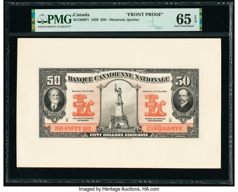 Canada Montreal, PQ- Banque Canadienne Nationale $50 1.2.1929 Ch.# 85-12-08P1; P...