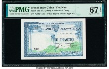 French Indochina Institut d'Emission des Etats, Vietnam 1 Piastre = 1 Dong ND (1954) Pick 105 PMG Superb Gem Unc 67 EPQ. 

HID09801242017

© 2020 Heri...