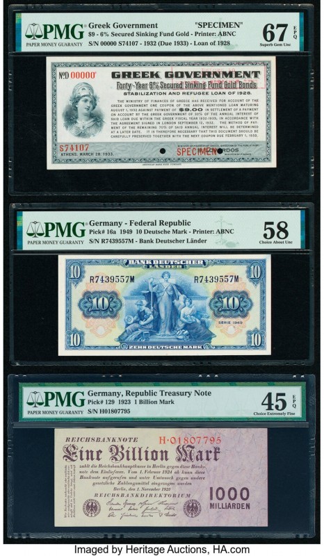 Germany Federal Republic Bank Deutscher Lander 10 Deutsche Mark 1949 Pick 16a PM...