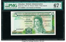 Gibraltar Government of Gibraltar 5 Pounds 20.11.1975 Pick 21a PMG Superb Gem Unc 67 EPQ. 

HID09801242017

© 2020 Heritage Auctions | All Rights Rese...