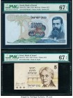Israel Bank of Israel 100; 5 Lirot 1968; 1973 Pick 37d; 38 Two Examples PMG Superb Gem Unc 67 EPQ (2). 

HID09801242017

© 2020 Heritage Auctions | Al...