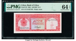 Libya Bank of Libya 1/4 Pound 1963 / AH1382 Pick 28 PMG Choice Uncirculated 64 EPQ. 

HID09801242017

© 2020 Heritage Auctions | All Rights Reserved