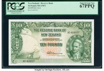 New Zealand Reserve Bank of New Zealand 10 Pounds ND (1967) Pick 161d PCGS Superb Gem New 67PPQ. 

HID09801242017

© 2020 Heritage Auctions | All Righ...