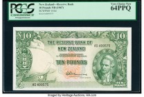 New Zealand Reserve Bank of New Zealand 10 Pounds ND (1967) Pick 161d PCGS Very Choice New 64PPQ. 

HID09801242017

© 2020 Heritage Auctions | All Rig...