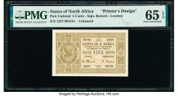North Africa States of North Africa 5 Cents ND Pick UNL Printer's Design PMG Gem Uncirculated 65 EPQ. 

HID09801242017

© 2020 Heritage Auctions | All...