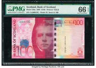 Scotland Bank of Scotland 100 Pounds 2007 Pick 128a PMG Gem Uncirculated 66 EPQ. 

HID09801242017

© 2020 Heritage Auctions | All Rights Reserved