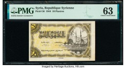 Syria Republique Syrienne 10 Piastres 15.2.1944 Pick 56 PMG Choice Uncirculated 63. 

HID09801242017

© 2020 Heritage Auctions | All Rights Reserved