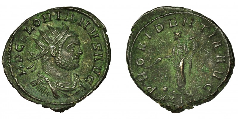 IMPERIO ROMANO. FLORIANO. Antoniniano. Roma (276). R/ Providentia con vara y cor...