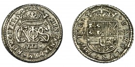 CARLOS III, PRETENDIENTE. 2 reales. 1711. Barcelona. VI-25. EBC-.