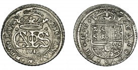 CARLOS III, PRETENDIENTE. 2 reales. 1712. Barcelona. VI-26. MBC+/EBC-.