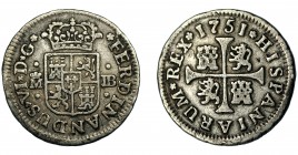 FERNANDO VI. Real. 1751. Madrid. JB. VI-57. MBC/MBC-.