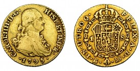 CARLOS IV. Escudo. 1793. Madrid. MF. VI-908. MBC-.
