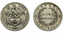 MONEDA EXTRANJERA. COLOMBIA. 10 reales. 1850. Bogotá. KM-III. MBC.