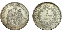 MONEDA EXTRANJERA. FRANCIA. 5 francos. 1849. A. KM-756.1. EBC-.