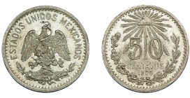MONEDA EXTRANJERA. MÉXICO. 50 centavos. 1905. KM-445. EBC+.