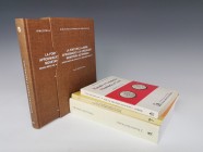 Lote 4 libros: J.J. Cepeda, Moneda y circulación monetaria en el País Vasco durante la Antigüedad (Siglos II a.C.-V d.C.), Bilbao, 1990 (ejemplar con ...