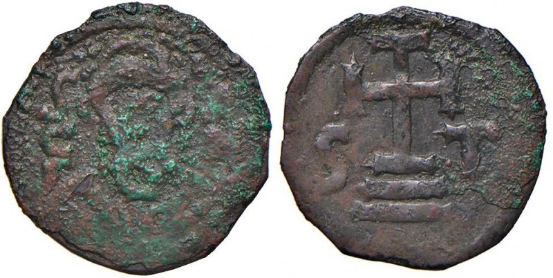 Napoli – Stefano II (755-800) - Mezzo Follis - MIR 8 RR Ossidazioni. 2,07 grammi...