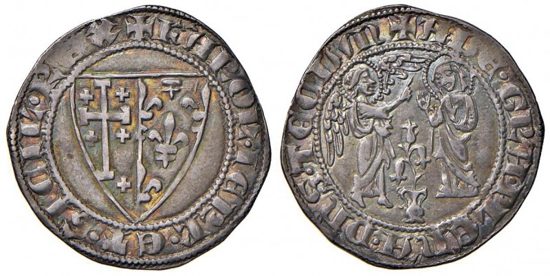 Napoli – Carlo I d'Angiò (1266-1285) - Carlino o saluto d'argento - MIR 20 R Bel...