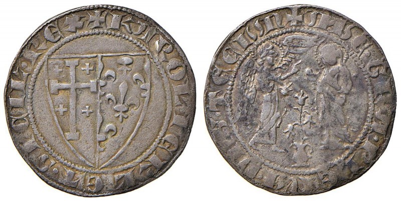 Napoli – Carlo I d'Angiò (1266-1285) - Carlino o saluto d'argento - MIR 20 R 3,0...