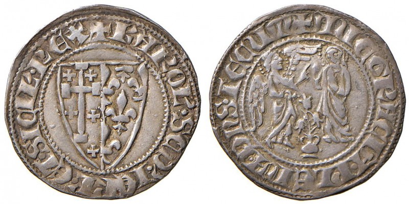 Napoli – Carlo II d'Angiò (1285-1309) - Carlino o saluto d'argento - MIR 23 NC 3...