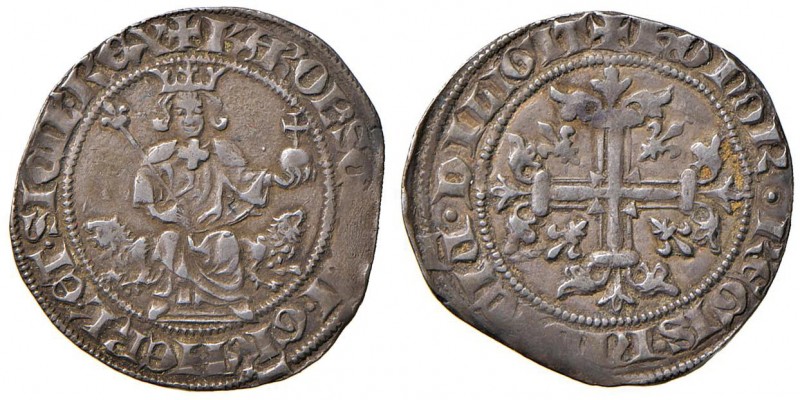 Napoli – Carlo II d'Angiò (1285-1309) - Gigliato - MIR 24 NC 3,93 grammi. Con ca...