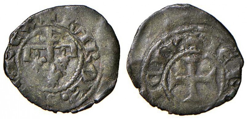 Napoli – Carlo II d'Angiò (1285-1309) - Denaro gherardino - MIR 26 C 0,61 grammi...
