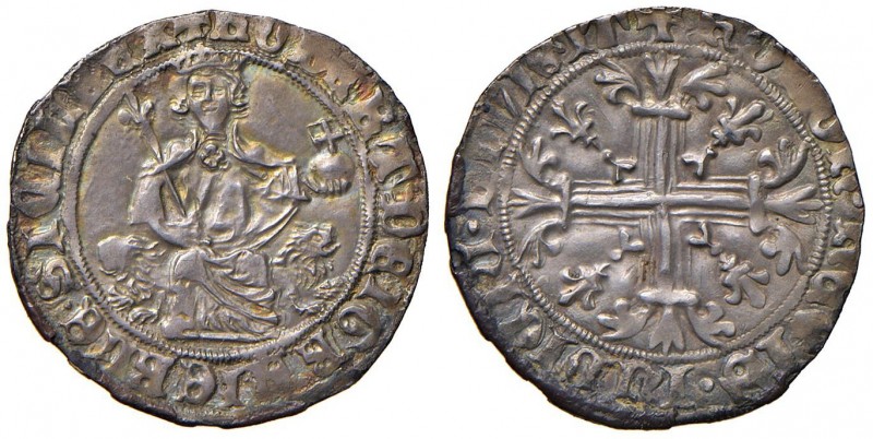 Napoli – Roberto d'Angiò (1309-1343) - Gigliato - MIR 28 C Bella patina. 3,91 gr...