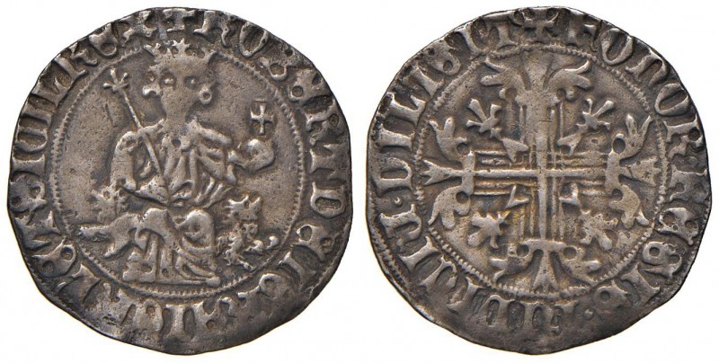 Napoli – Roberto d'Angiò (1309-1343) - Gigliato - MIR 28 C 3,73 grammi. Con cart...
