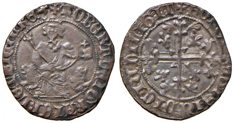 Napoli – Roberto d'Angiò (1309-1343) - Gigliato - MIR 28 C Leggermente tosato. 3...