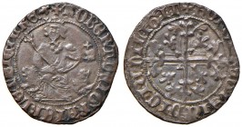 Napoli – Roberto d'Angiò (1309-1343) - Gigliato - MIR 28 C Leggermente tosato. 3,55 grammi. Con cartellino d'epoca del collezionista.
BB+