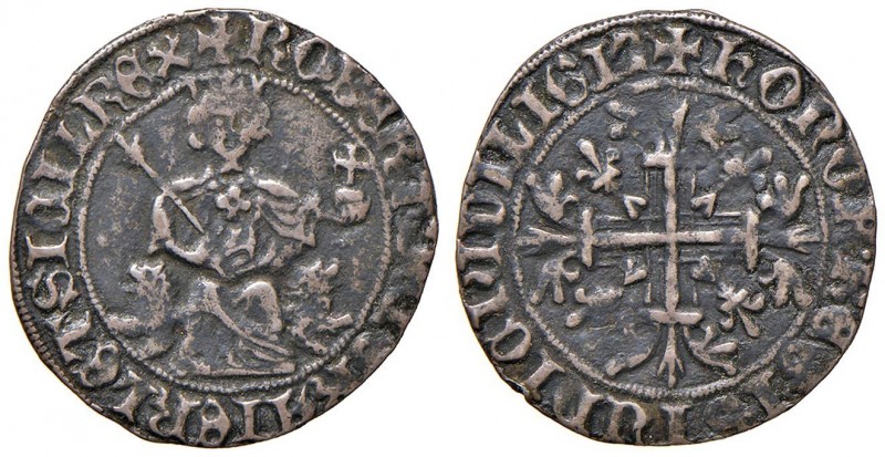 Napoli – Roberto d'Angiò (1309-1343) - Gigliato - Falso d'epoca. 3,30 grammi. Co...