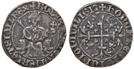 Napoli – Roberto d'Angiò (1309-1343) - Gigliato - Falso d'epoca. 3,30 grammi. Con cartellino d'epoca del collezionista.
BB