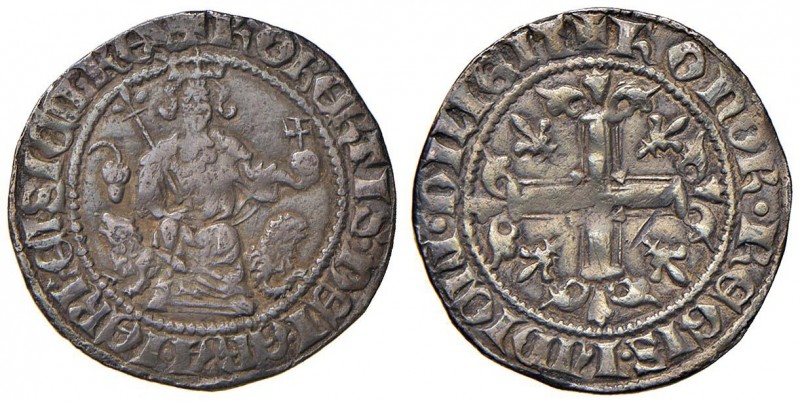 Napoli – Roberto d'Angiò (1309-1343) - Gigliato - MIR 28/1 R Ghianda a sinistra ...