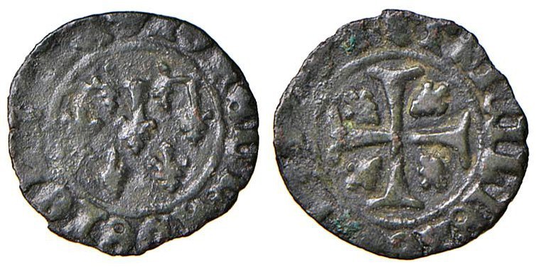 Napoli – Giovanna I d'Angiò (1343-1347) - Denaro - MIR 32 R 0,57 grammi. Con car...