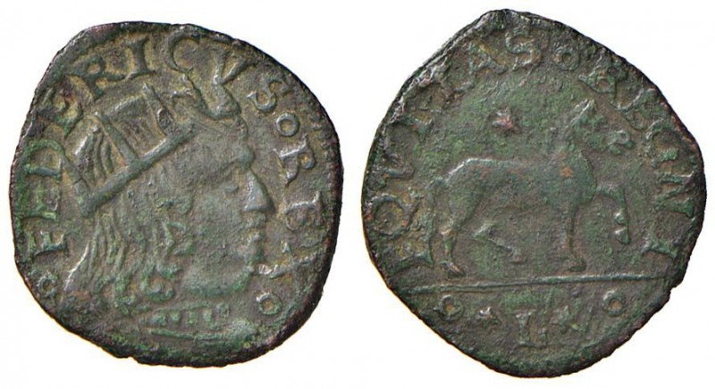Napoli – Federico III d'Aragona (1496-1501) - Cavallo - MIR 110/5 R Testa grande...