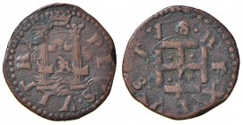 Napoli – Carlo V (1516-1556) - Cavallo - MIR 156/2 C Sigla IBR tra le colonne. 1,81 grammi. Con cartellino d'epoca del collezionista.
BB