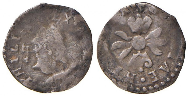 Napoli – Filippo II – Secondo periodo (1556-1598) - Mezzo Carlino - MIR 185/1 C ...