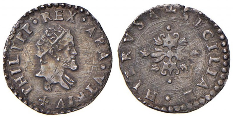 Napoli – Filippo II – Secondo periodo (1556-1598) - Mezzo Carlino - MIR 186/2 R ...