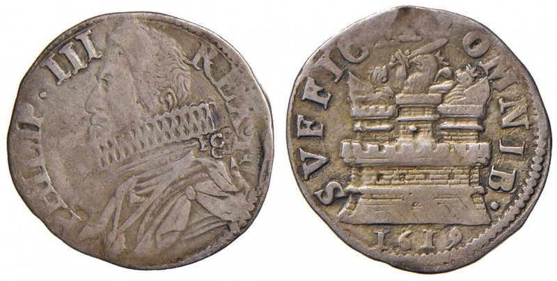 Napoli – Filippo III (1598-1621) -15 Grani 1619 - MIR 208/2 R 3,64 grammi. Con c...