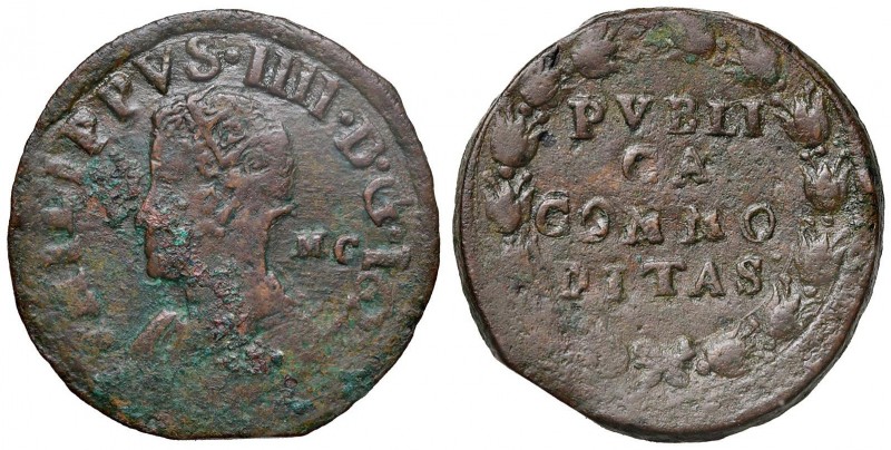 Napoli – Filippo IV (1621-1665) - Pubblica 1622 - MIR 257 C 14,89 grammi. Ossida...
